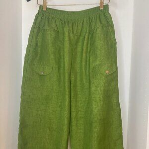 Green Wide Pants